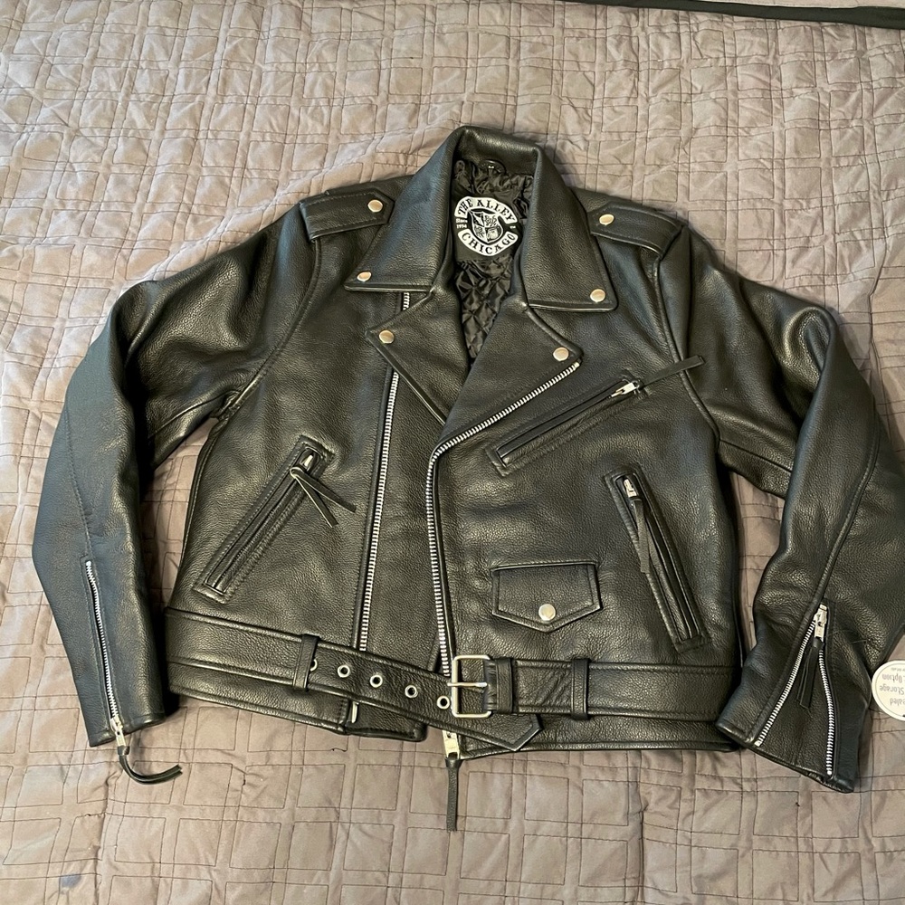 Genuine Leather Jacket- The alley Chicago. Brand New with tags!